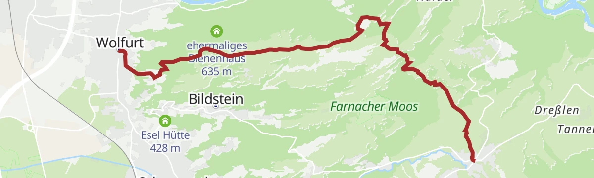 Route map: Über den Schneiderkopf in der Region Bodensee-Vorarlberg